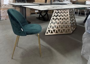 Стол ENNA 220 KL-188 Контрастный мрамор матовый, итальянская керамика/ каркас цвета шампань, ®DISAUR в Соликамске - solikamsk.ok-mebel.com | фото 7