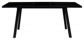 Стол ФИН 120 Черный, стекло/ Черный каркас М-City в Соликамске - solikamsk.ok-mebel.com | фото