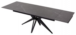 Стол FORIO 160 MATT BLACK MARBLE SOLID CERAMIC / BLACK, ®DISAUR в Соликамске - solikamsk.ok-mebel.com | фото 5