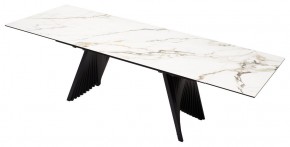 Стол IVAR 180 MARBLES KL-188 Контрастный мрамор, итальянская керамика, ®DISAUR в Соликамске - solikamsk.ok-mebel.com | фото 5