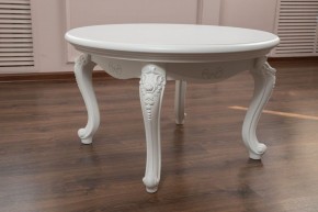 Стол журнальный круглый Мишель (белый матовый) в Соликамске - solikamsk.ok-mebel.com | фото 3