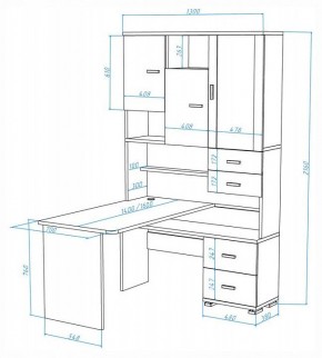 Стол компьютерный Домино СР-620-160 в Соликамске - solikamsk.ok-mebel.com | фото 2