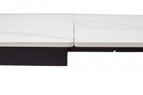 Стол LIVORNO 180 MATT WHITE MARBLE SOLID CERAMIC / BLACK, ®DISAUR в Соликамске - solikamsk.ok-mebel.com | фото 3