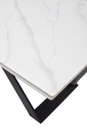 Стол LIVORNO 180 MATT WHITE MARBLE SOLID CERAMIC / BLACK, ®DISAUR в Соликамске - solikamsk.ok-mebel.com | фото 9