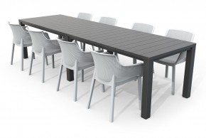 Стол раскладной Джули (Julie Double table 2 configurations) Графит в Соликамске - solikamsk.ok-mebel.com | фото 7