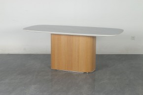 Стол TAMPA 180 цвет БЕЛЫЙ МРАМОР M326, керамика / Каркас OAK, ®DISAUR в Соликамске - solikamsk.ok-mebel.com | фото 10