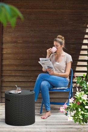 Столик-холодильник Кул-Стул (Cool stool) графит в Соликамске - solikamsk.ok-mebel.com | фото