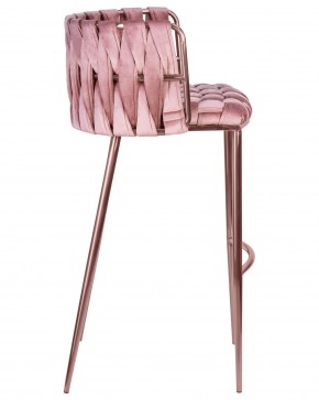 Стул барный DOBRIN EMMA ROSE GOLD, розовый велюр (VF-10) в Соликамске - solikamsk.ok-mebel.com | фото 3