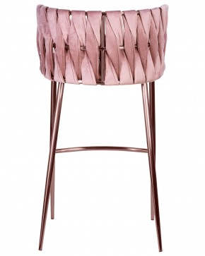 Стул барный DOBRIN EMMA ROSE GOLD, розовый велюр (VF-10) в Соликамске - solikamsk.ok-mebel.com | фото 5