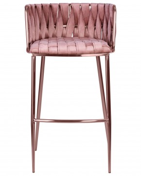 Стул барный DOBRIN EMMA ROSE GOLD, розовый велюр (VF-10) в Соликамске - solikamsk.ok-mebel.com | фото 6