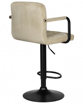 Стул барный DOBRIN KRUGER ARM BLACK, бежевый вельвет (LAR-E2041-04) в Соликамске - solikamsk.ok-mebel.com | фото 4