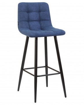 Стул барный DOBRIN NICOLE, черные матовые ножки, синяя ткань (UF860-14B) в Соликамске - solikamsk.ok-mebel.com | фото
