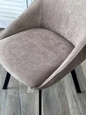 Стул CASA, 360 град. поворот. B5 Капучино, велюр / черный каркас,М-City в Соликамске - solikamsk.ok-mebel.com | фото 3