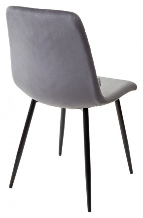 Стул DUKE BLUVEL-14 GREY, велюр / черный каркас М-City в Соликамске - solikamsk.ok-mebel.com | фото 3