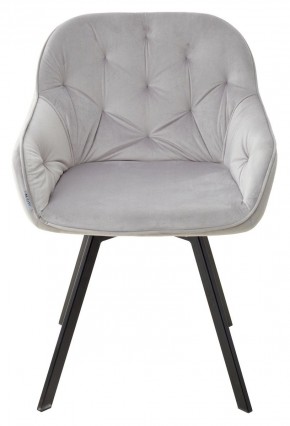 Стул GALE 360 град. поворот. BLUVEL-03 LIGHT GREY, велюр/ черный каркас, М-City в Соликамске - solikamsk.ok-mebel.com | фото 3