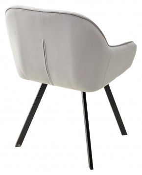 Стул GALE 360 град. поворот. BLUVEL-03 LIGHT GREY, велюр/ черный каркас, М-City в Соликамске - solikamsk.ok-mebel.com | фото 4