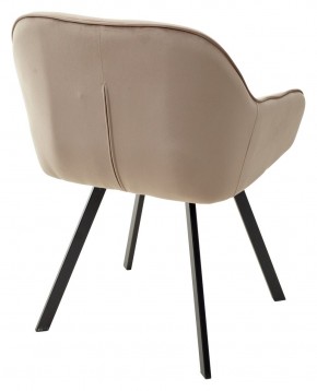 Стул GALE 360 град. поворот. BLUVEL-40 BEIGE, велюр/ черный каркас, М-City в Соликамске - solikamsk.ok-mebel.com | фото 4