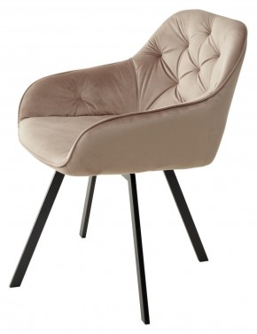 Стул GALE 360 град. поворот. BLUVEL-40 BEIGE, велюр/ черный каркас, М-City в Соликамске - solikamsk.ok-mebel.com | фото 5