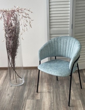 Стул ГЕММА, цвет RAIN 7 breeze, велюр / черный каркас М-City в Соликамске - solikamsk.ok-mebel.com | фото 4