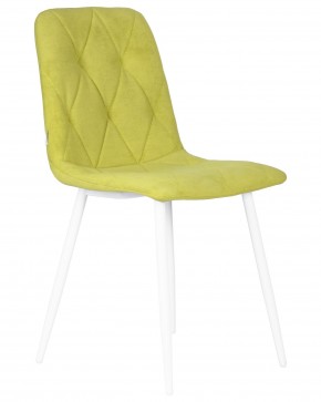 Стул обеденный DOBRIN CHILLY ROMBO, Лайм Simple 14, основание белый в Соликамске - solikamsk.ok-mebel.com | фото 2