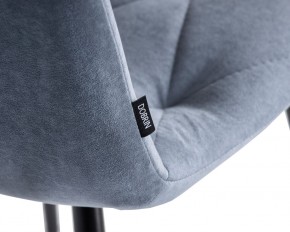 Стул обеденный DOBRIN CHILLY ROMBO, Серо-голубой Simple 26, основание черное в Соликамске - solikamsk.ok-mebel.com | фото 7