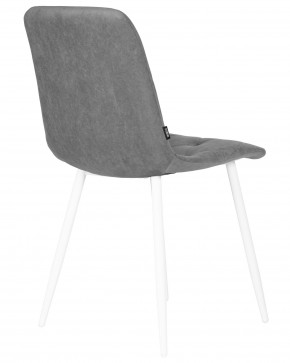 Стул обеденный DOBRIN CHILLY ROMBO, Серый Simple 33, основание белый в Соликамске - solikamsk.ok-mebel.com | фото 4