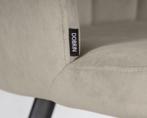 Стул обеденный DOBRIN NAOMI, ЭМАЛЬ ЧЕРНЫЙ МУАР велюр Catania Cocoa в Соликамске - solikamsk.ok-mebel.com | фото 7