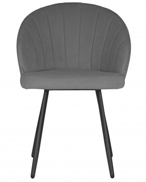 Стул обеденный DOBRIN NAOMI, ЭМАЛЬ ЧЕРНЫЙ МУАР велюр Catania Stone в Соликамске - solikamsk.ok-mebel.com | фото 6