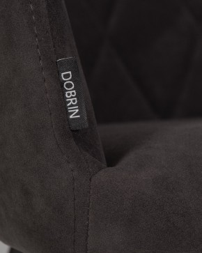 Стул обеденный DOBRIN ROBY, ЭМАЛЬ ЧЕРНЫЙ МУАР велюр Catania Espresso в Соликамске - solikamsk.ok-mebel.com | фото 9