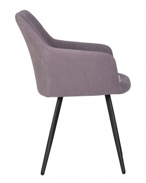 Стул обеденный DOBRIN ROBY, ЭМАЛЬ ЧЕРНЫЙ МУАР велюр Catania Lavender в Соликамске - solikamsk.ok-mebel.com | фото 3