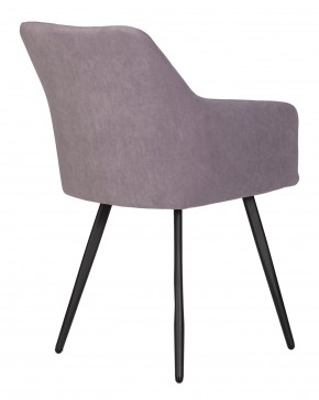 Стул обеденный DOBRIN ROBY, ЭМАЛЬ ЧЕРНЫЙ МУАР велюр Catania Lavender в Соликамске - solikamsk.ok-mebel.com | фото 4