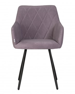 Стул обеденный DOBRIN ROBY, ЭМАЛЬ ЧЕРНЫЙ МУАР велюр Catania Lavender в Соликамске - solikamsk.ok-mebel.com | фото 6
