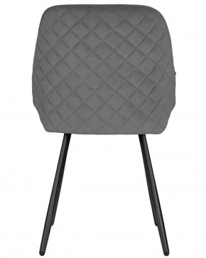 Стул обеденный DOBRIN STELLA, ЭМАЛЬ ЧЕРНЫЙ МУАР велюр Catania Stone в Соликамске - solikamsk.ok-mebel.com | фото 5