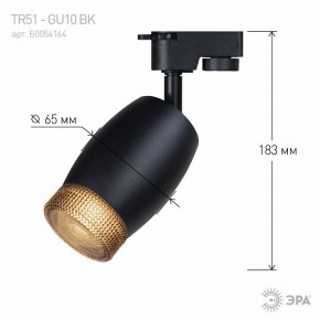 Светильник на штанге Эра  TR51 - GU10 BK в Соликамске - solikamsk.ok-mebel.com | фото 4