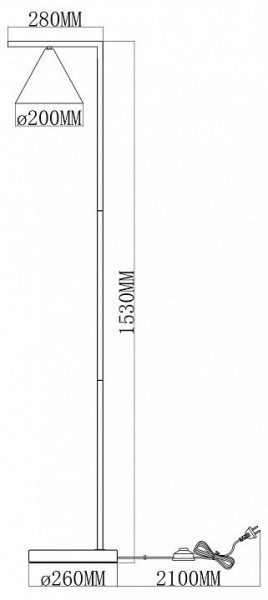 Торшер Moderli Omaha V11592-1F в Соликамске - solikamsk.ok-mebel.com | фото 6