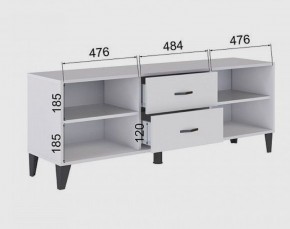 Тумба под ТВ ТВМ-6 (белый) в Соликамске - solikamsk.ok-mebel.com | фото 2