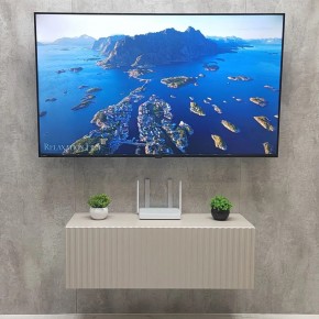 Тумба подвесная под ТВ LINES MTV3-MA 900 Бежевый (Леда-М 10.1.5) в Соликамске - solikamsk.ok-mebel.com | фото 3