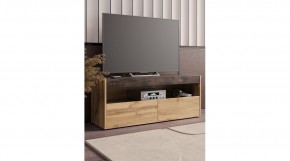 ВЕГАС Тумба ТВ (Дуб Вотан/Ателье темный​​​​​​​) в Соликамске - solikamsk.ok-mebel.com | фото