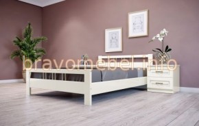 ВЕРОНИКА-3 Кровать из массива 1200 (Слоновая кость) в Соликамске - solikamsk.ok-mebel.com | фото