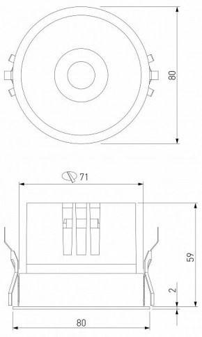 Встраиваемый светильник Elektrostandard Forte a069412 в Соликамске - solikamsk.ok-mebel.com | фото 7