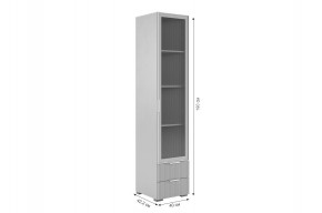 ЗЕФИР Гостиная К2 (белое дерево/черный муар) в Соликамске - solikamsk.ok-mebel.com | фото 6