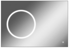 Зеркало Eclipse 100 black с подсветкой Sansa (SE1032Z) в Соликамске - solikamsk.ok-mebel.com | фото