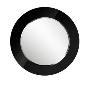 Зеркало круглое черный (РМ/02) в Соликамске - solikamsk.ok-mebel.com | фото 1