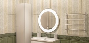 Зеркало Мехико 720х720 с подсветкой Домино (GL7020Z) в Соликамске - solikamsk.ok-mebel.com | фото 7